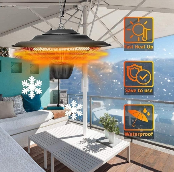 Electric patio heater waterproof