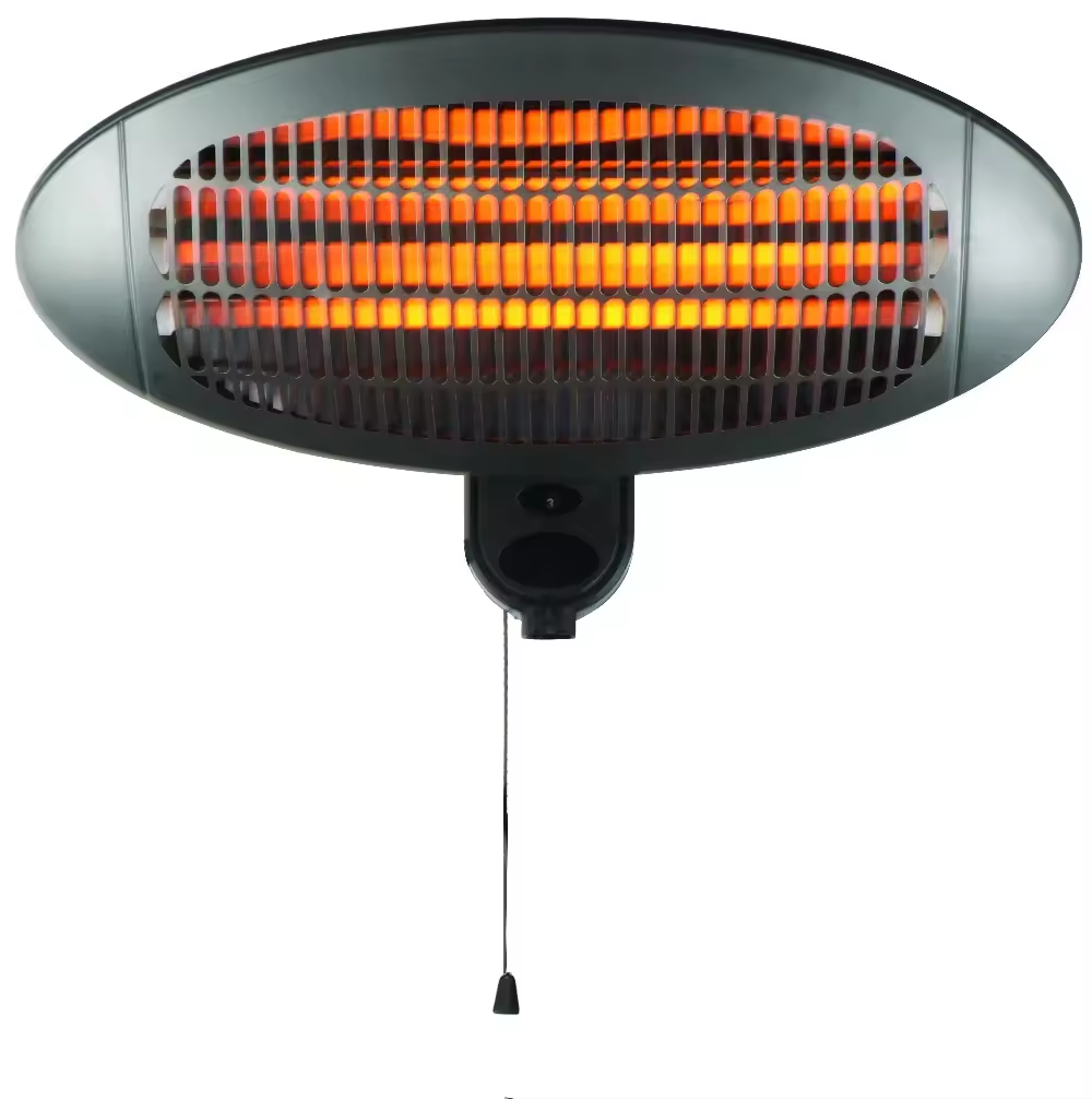 Infrared wall heater for bathroom